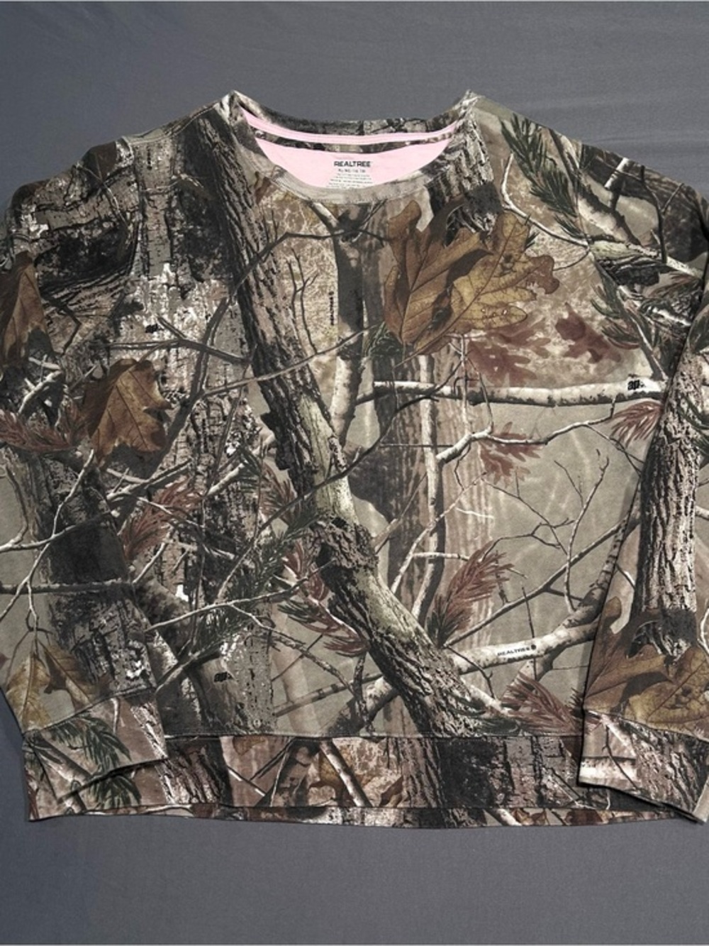 Girls Realtree Camouflage Crewneck Sweatshirt
